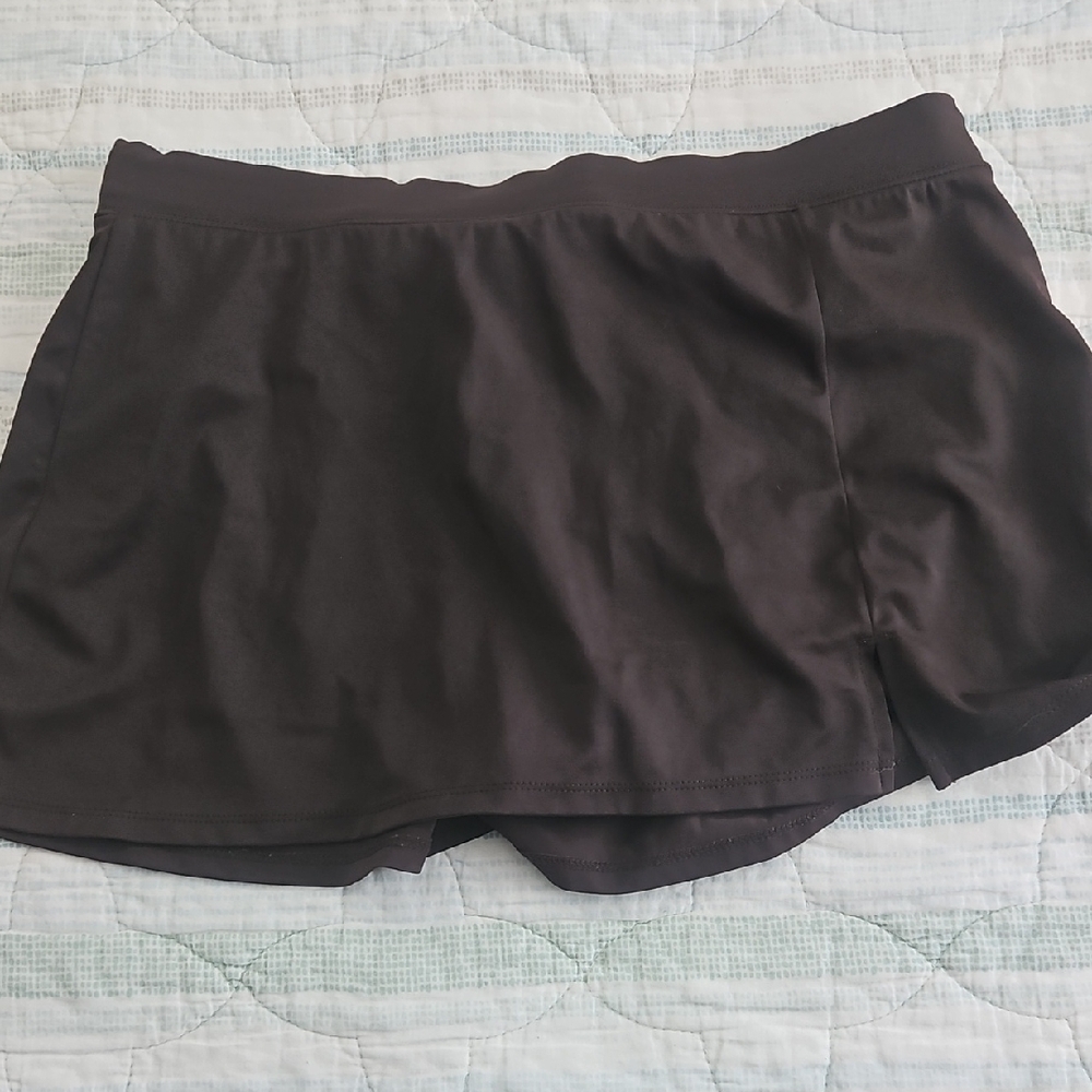 Dark Brown Swim Skirt Size 10